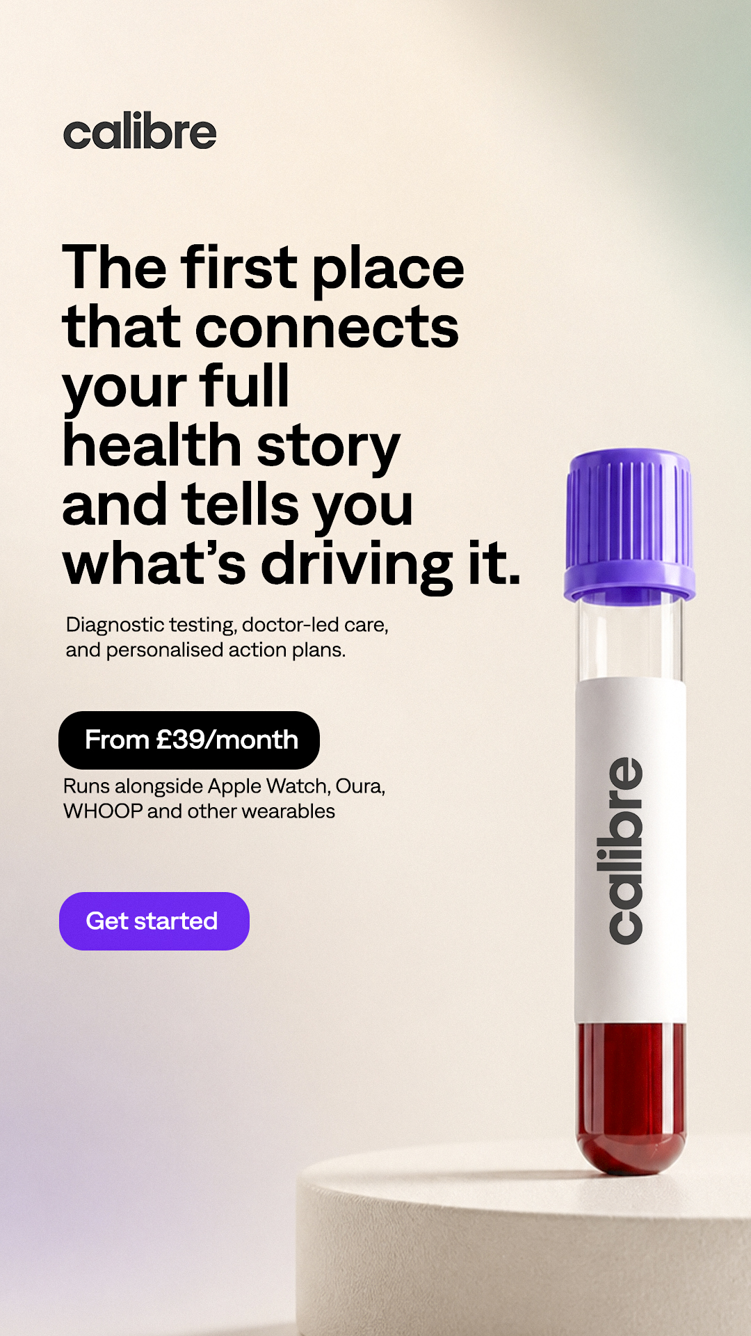 Calibre · Full Health Story — Health & Wellness · Campaign · Art Direction